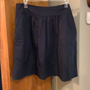 Anthropologie Navy Skirt with pockets